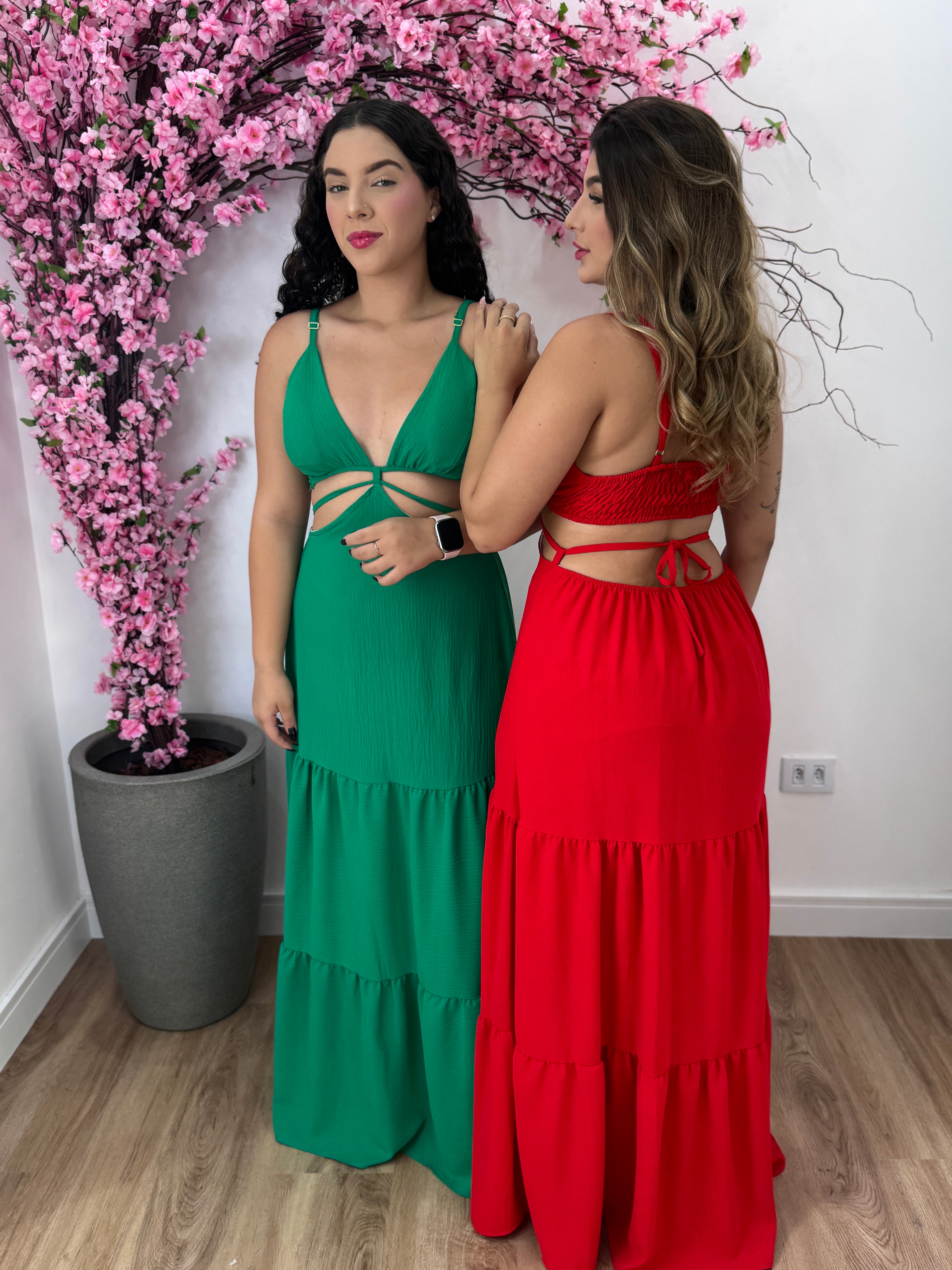 Vestido Jasmim - Verde