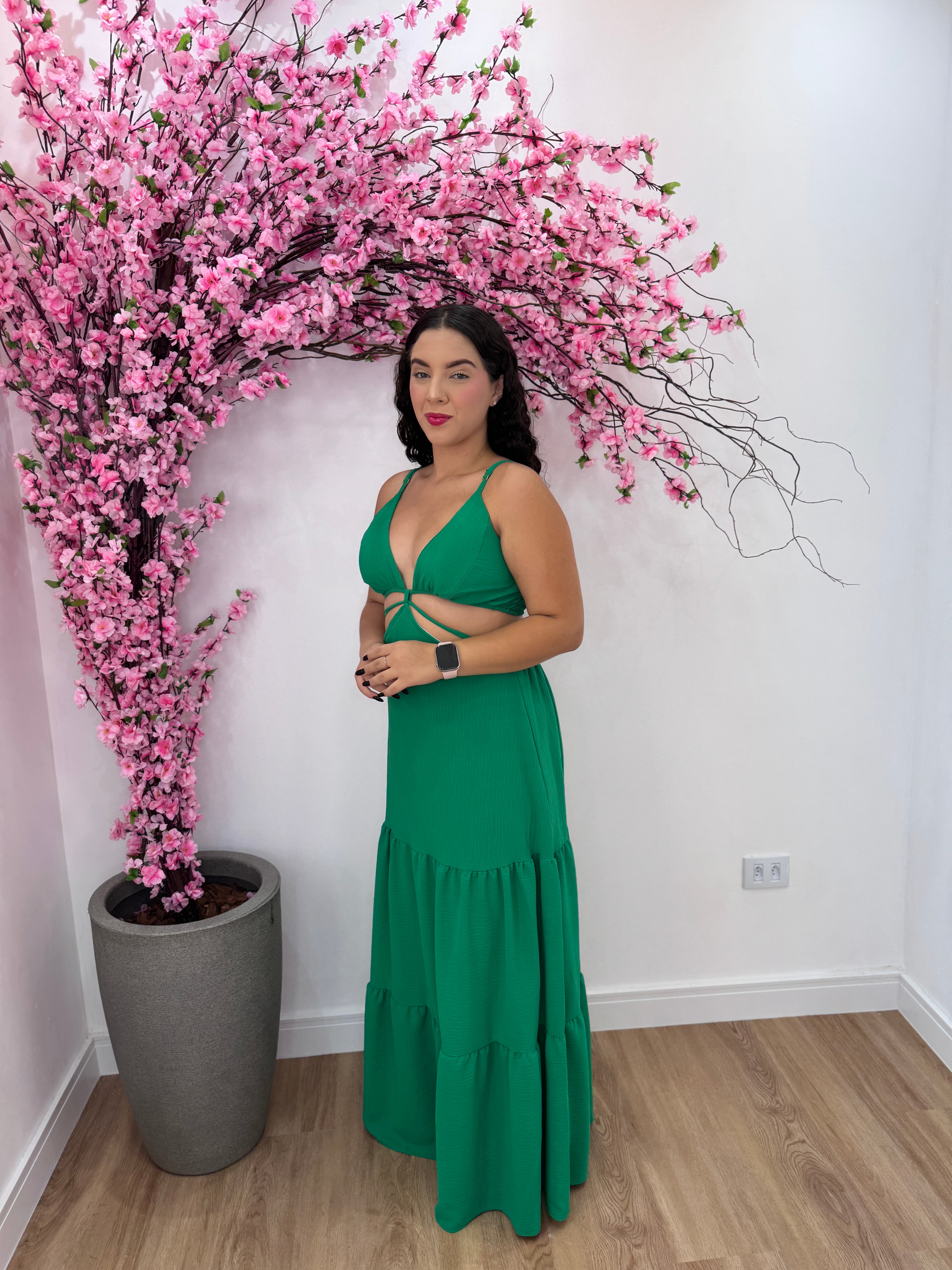 Vestido Jasmim - Verde