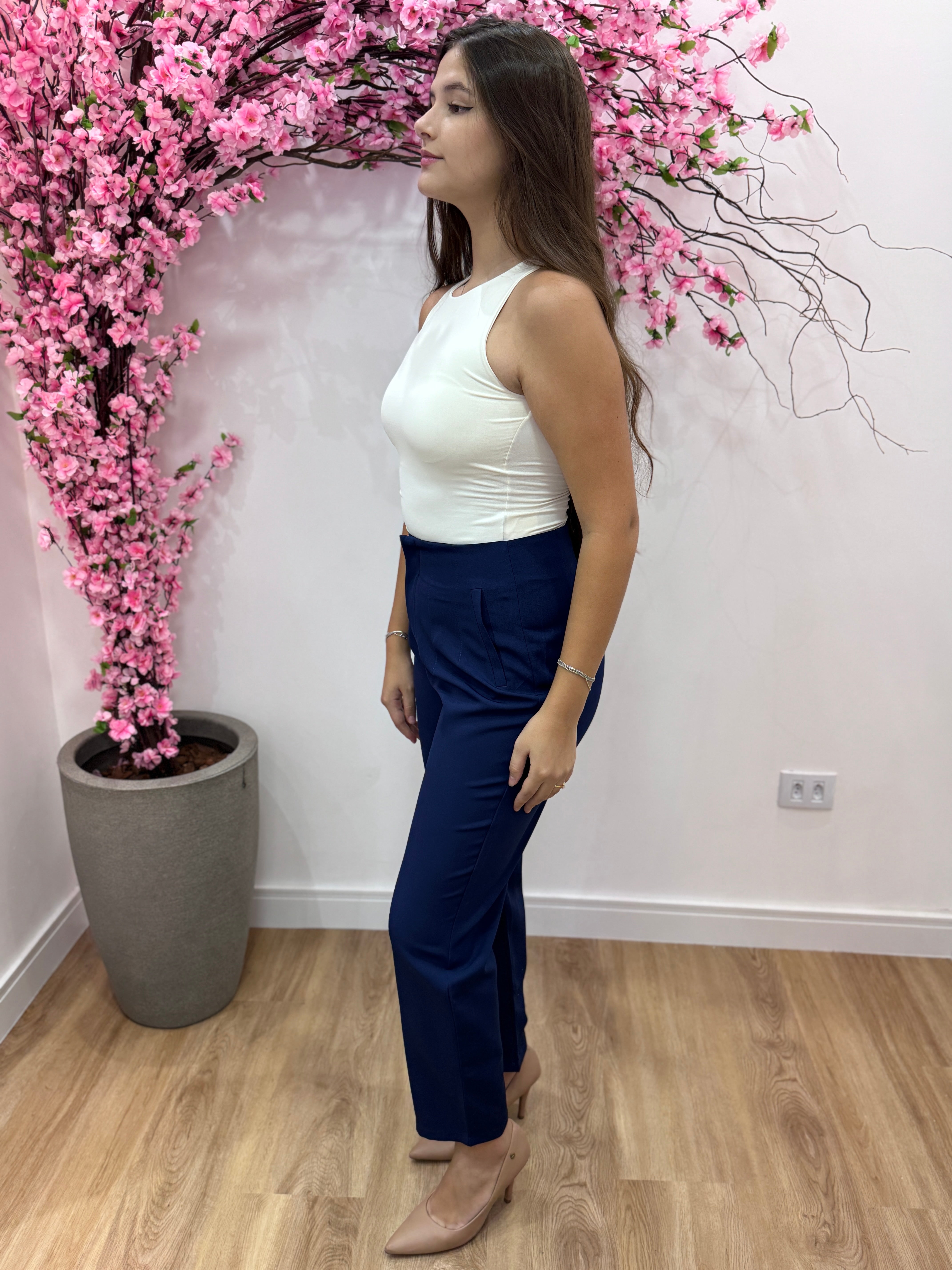 Calça Alfaiataria Zara - Azul