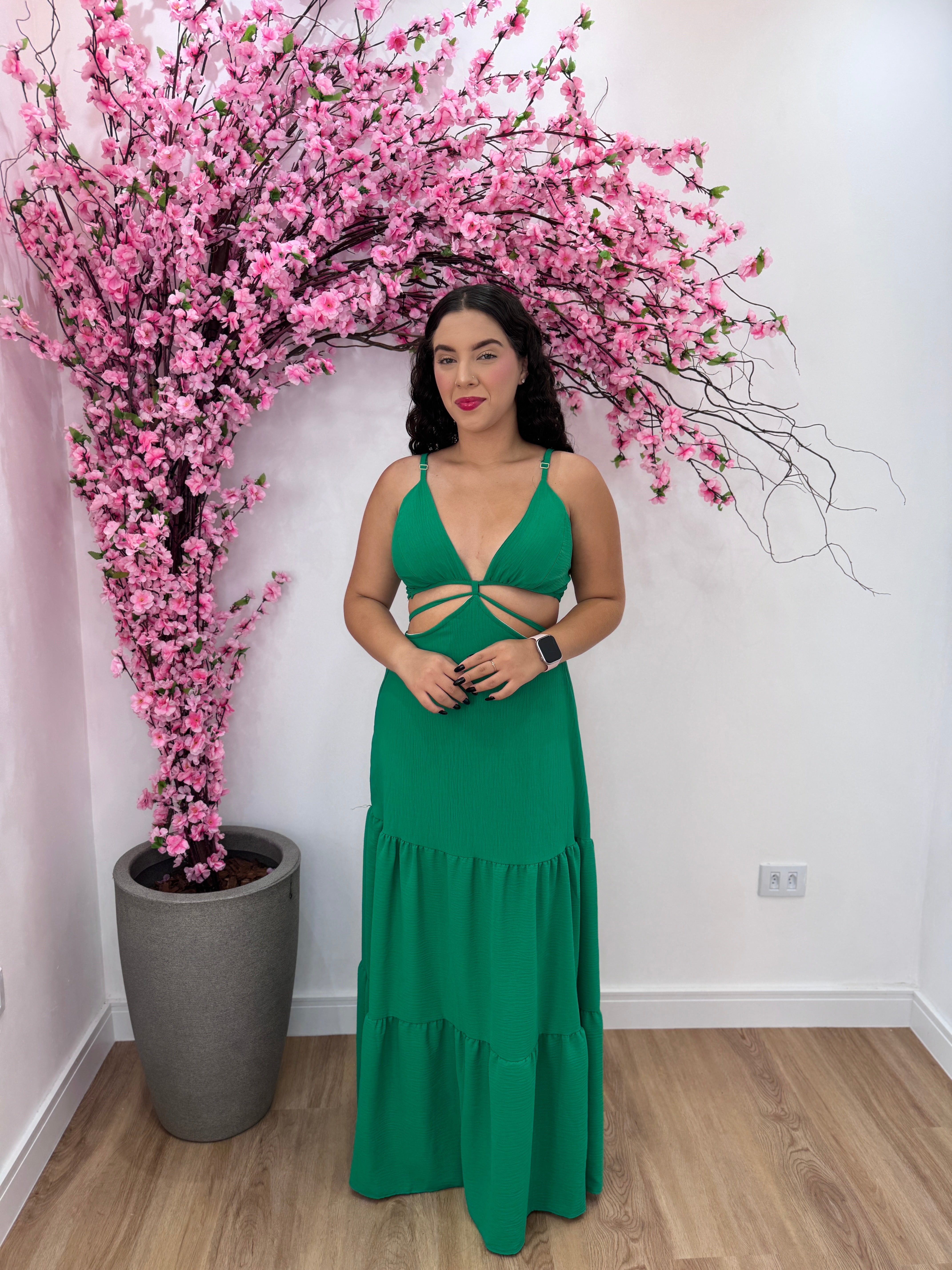 Vestido Jasmim - Verde
