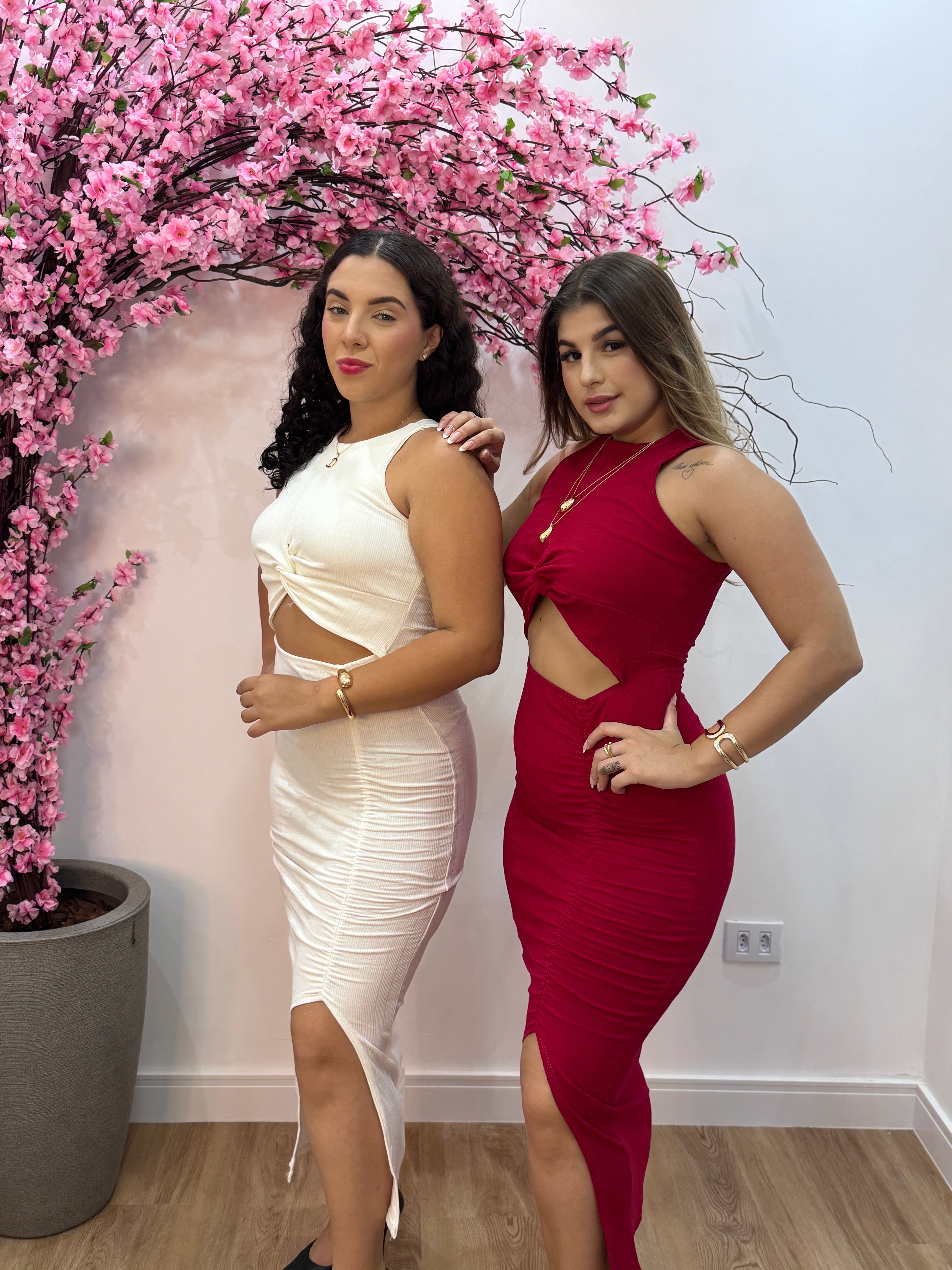 Vestido Midi Laura - Branco