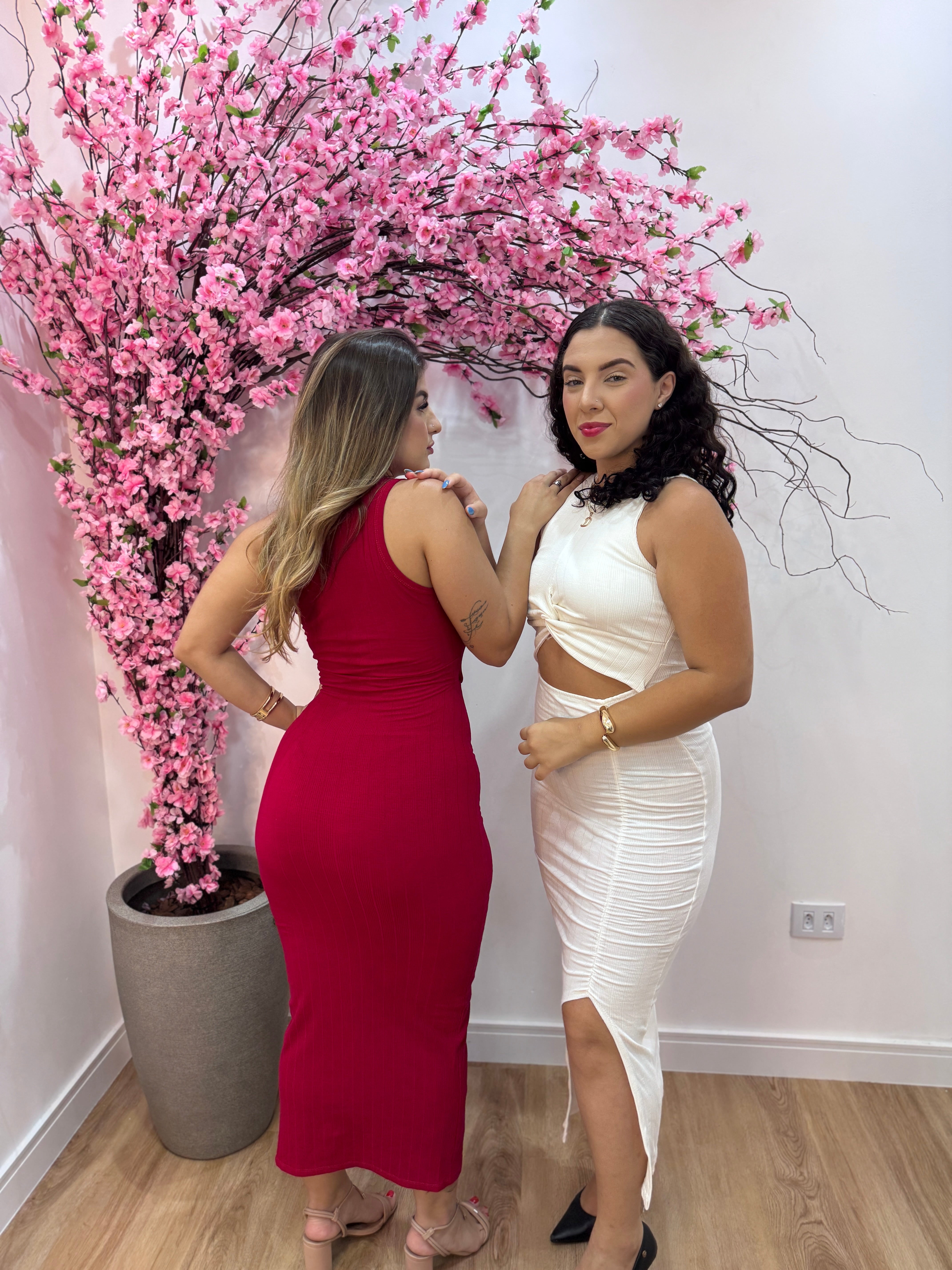 Vestido Midi Laura - Branco