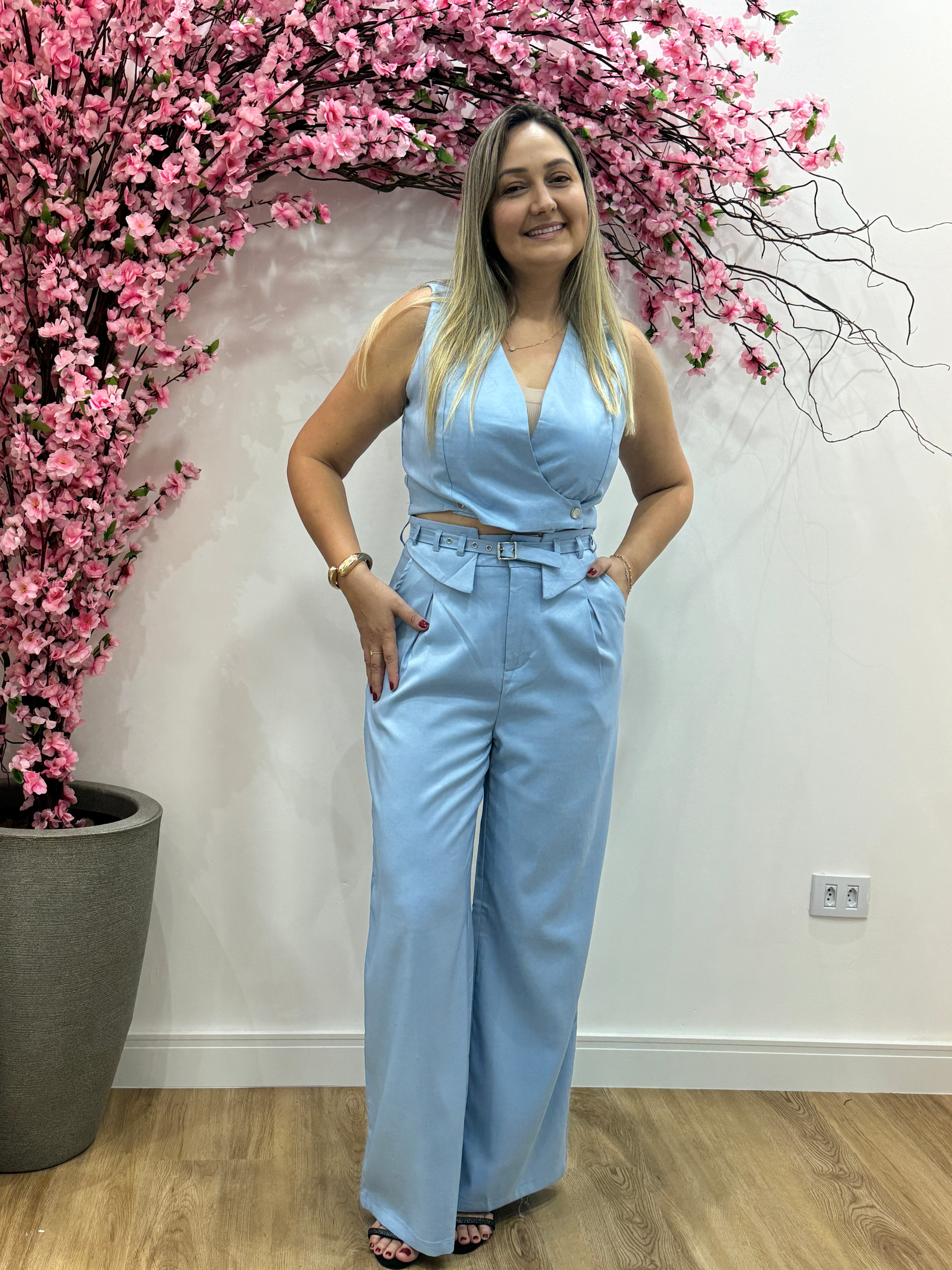 Conjunto Margarida - Azul