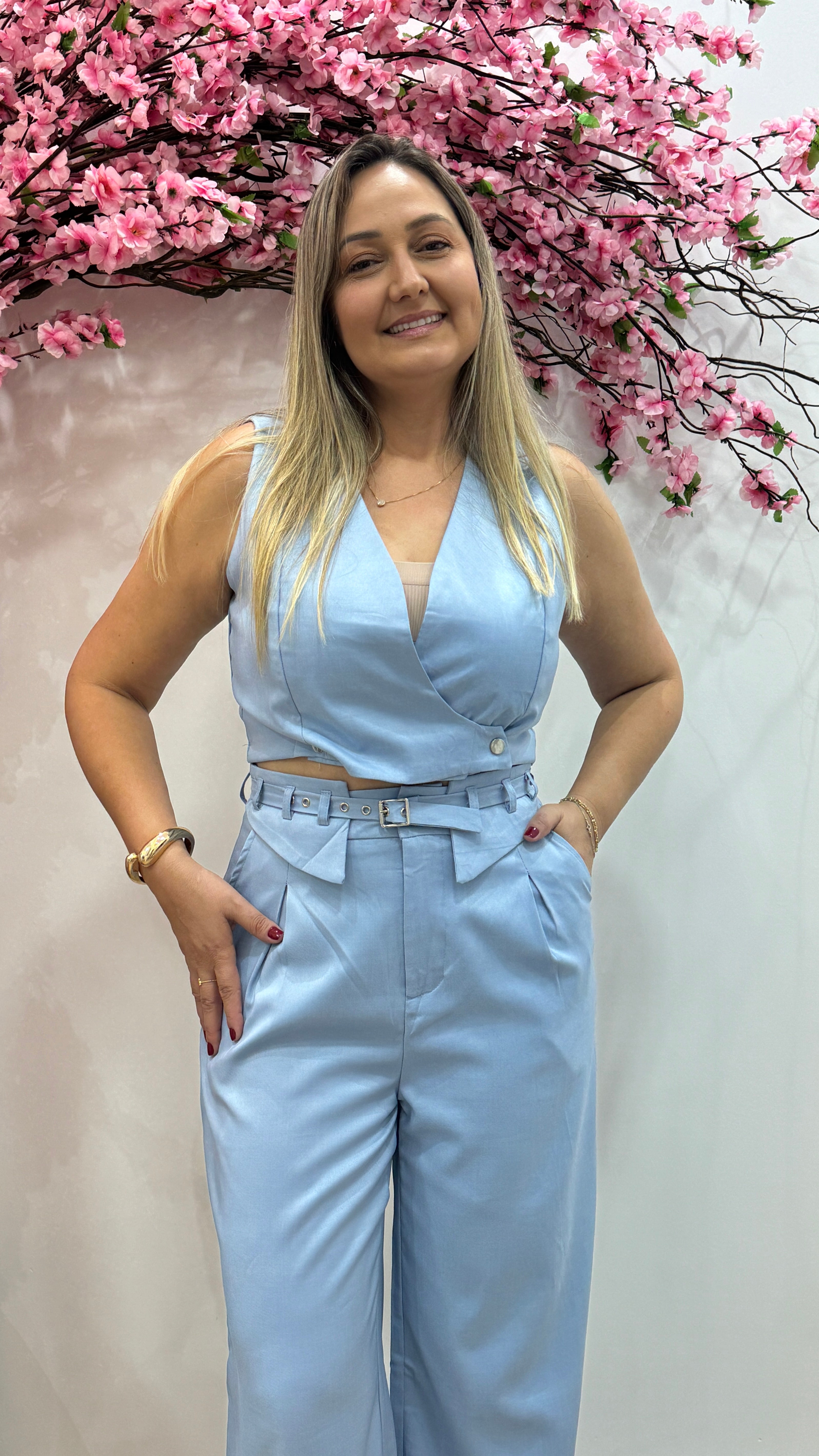 Conjunto Margarida - Azul