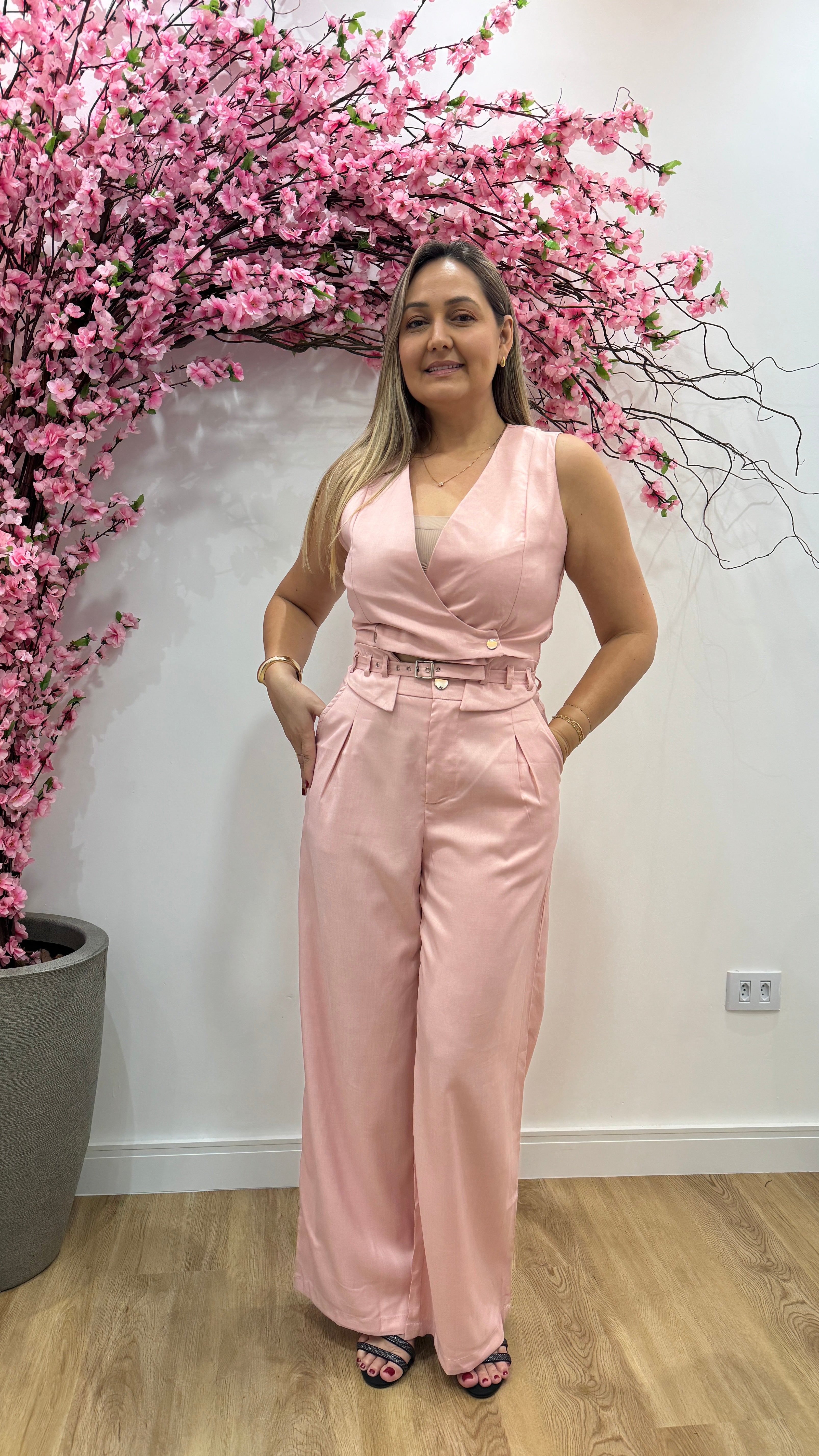 Conjunto Margarida - Rosa