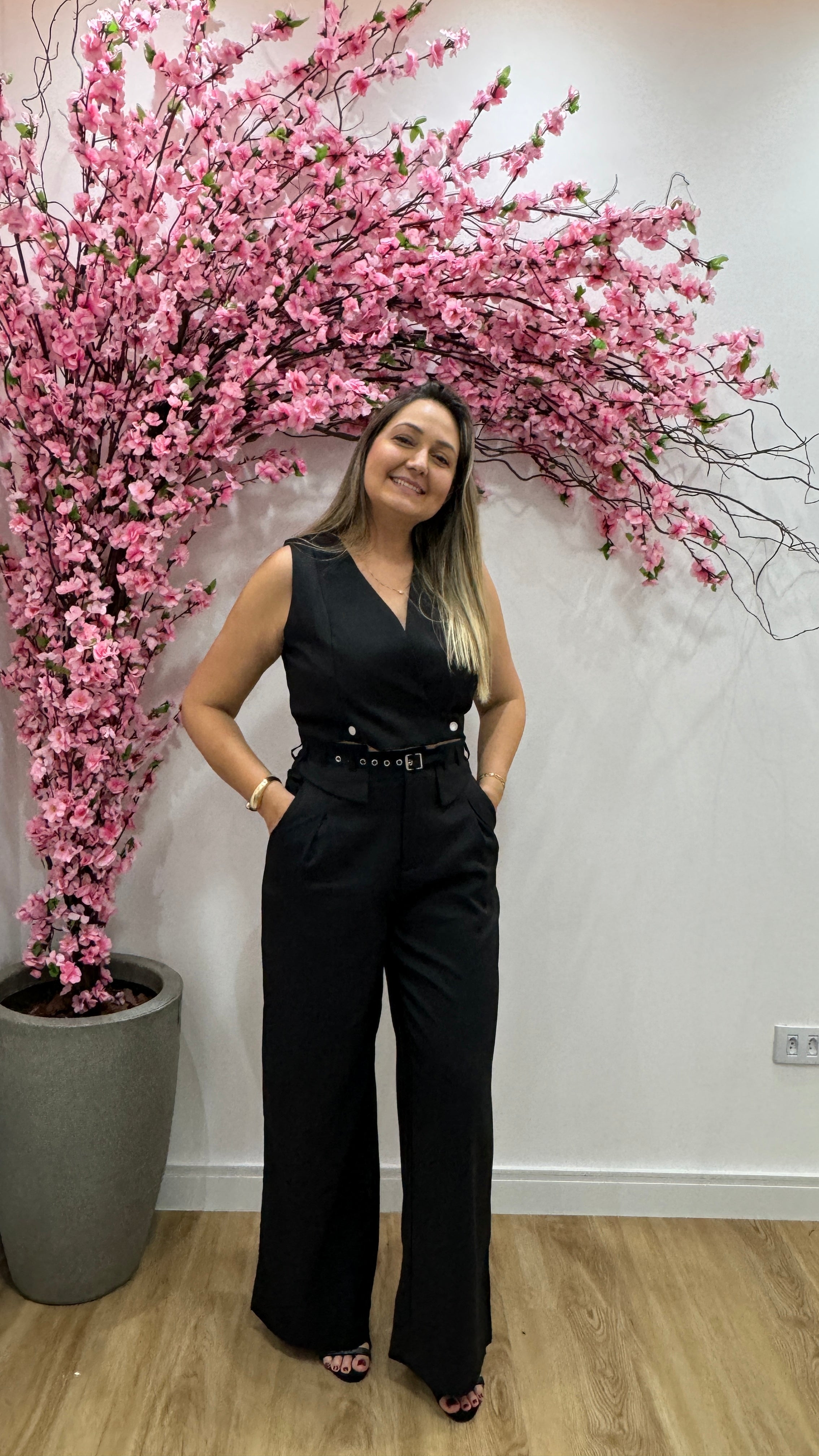 Conjunto Margarida - Preto