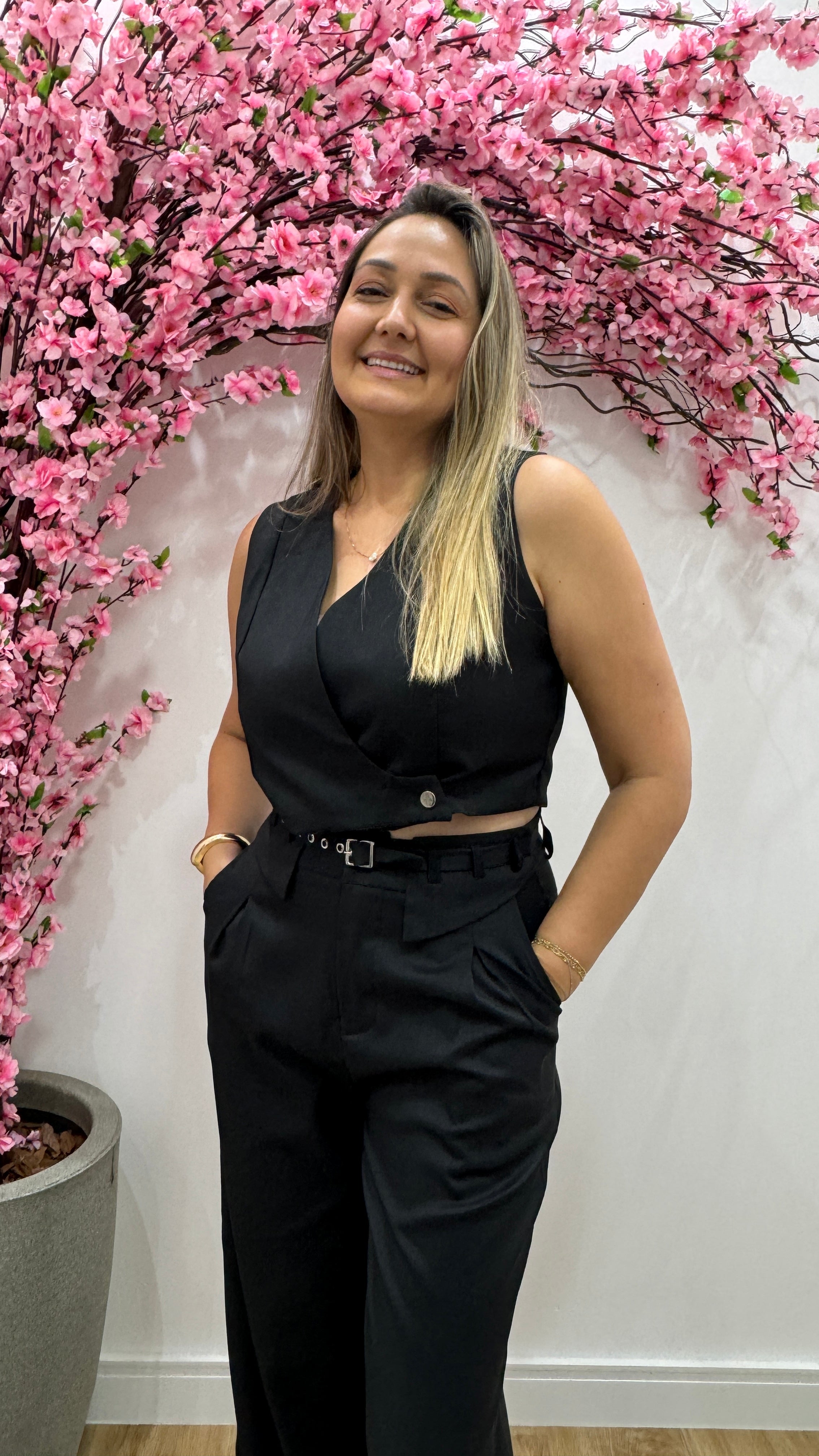 Conjunto Margarida - Preto