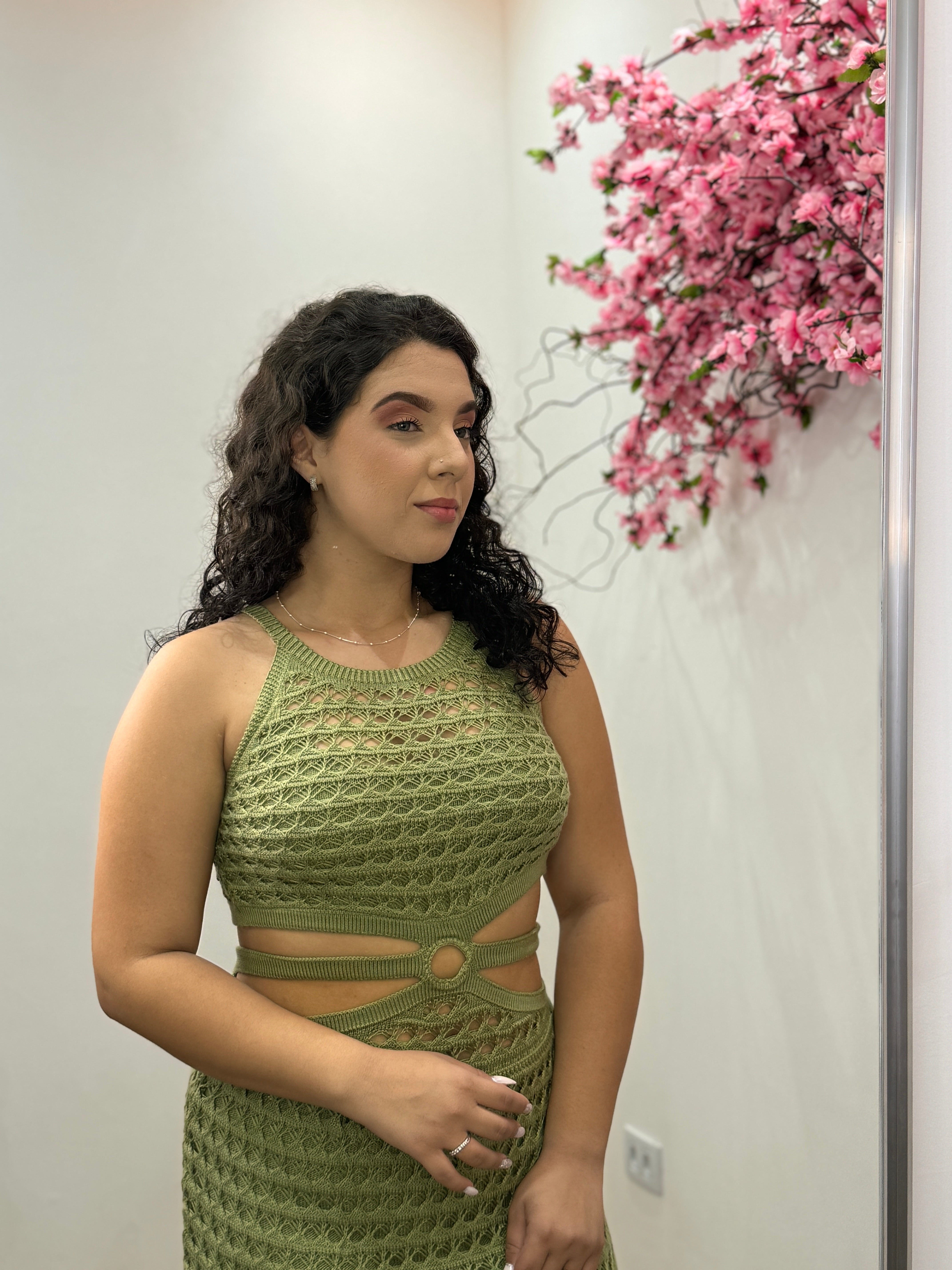 Vestido Bya Tricot - Verde Oliva