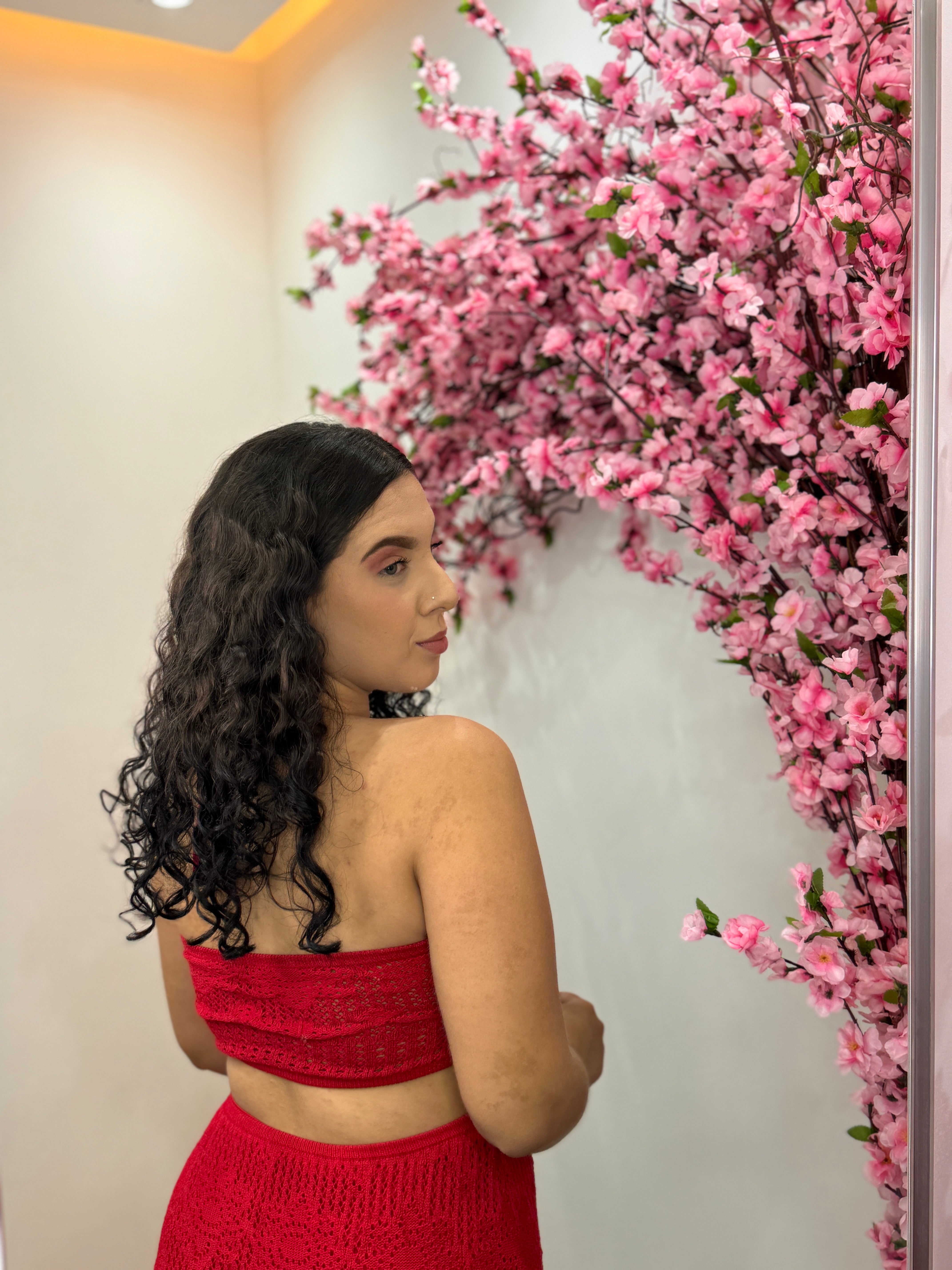 Vestido Duda Tricot - Vermelho