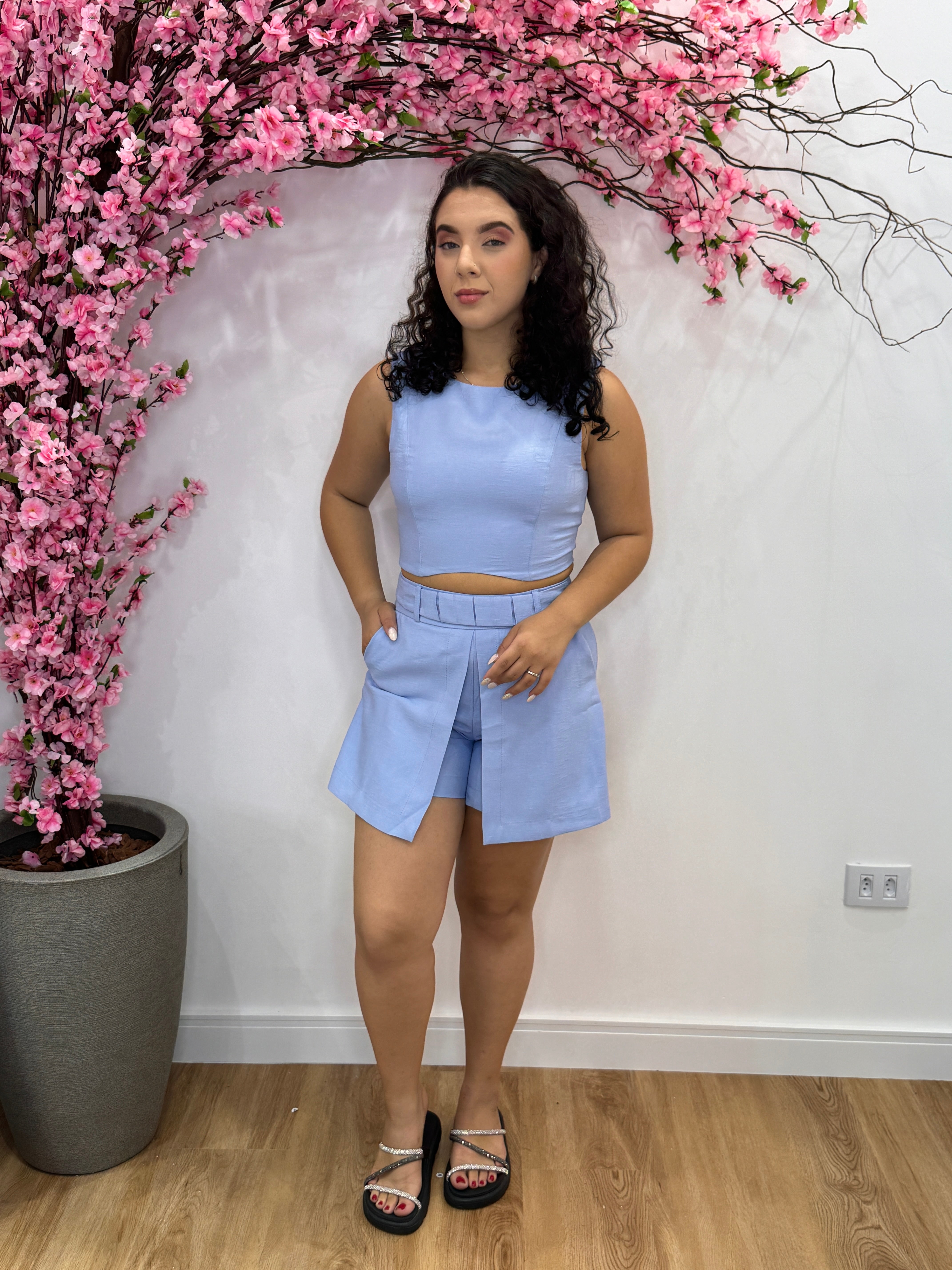 Conjunto Manuela - Azul Bebê