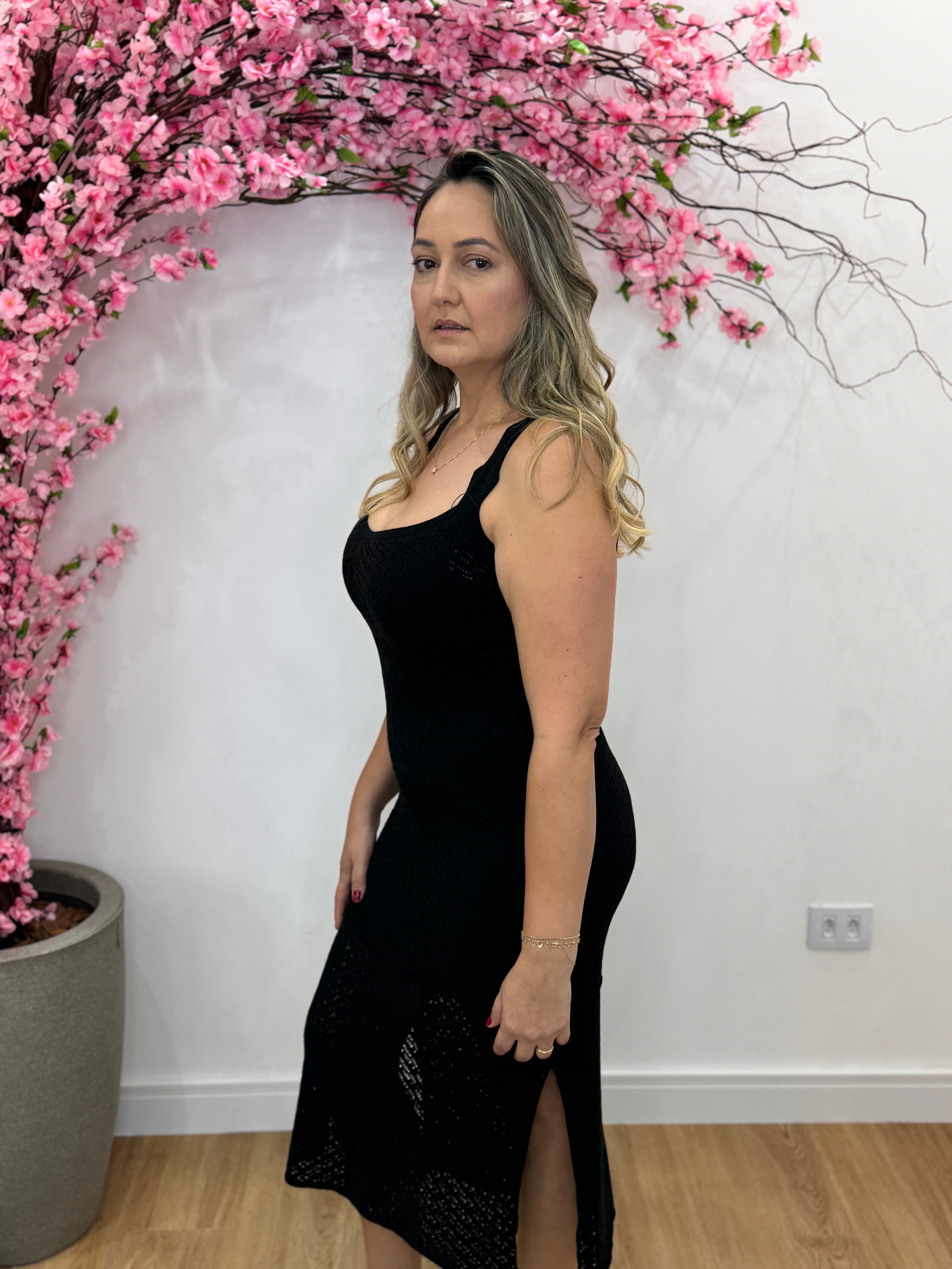 Vestido Mara Tricot - Preto
