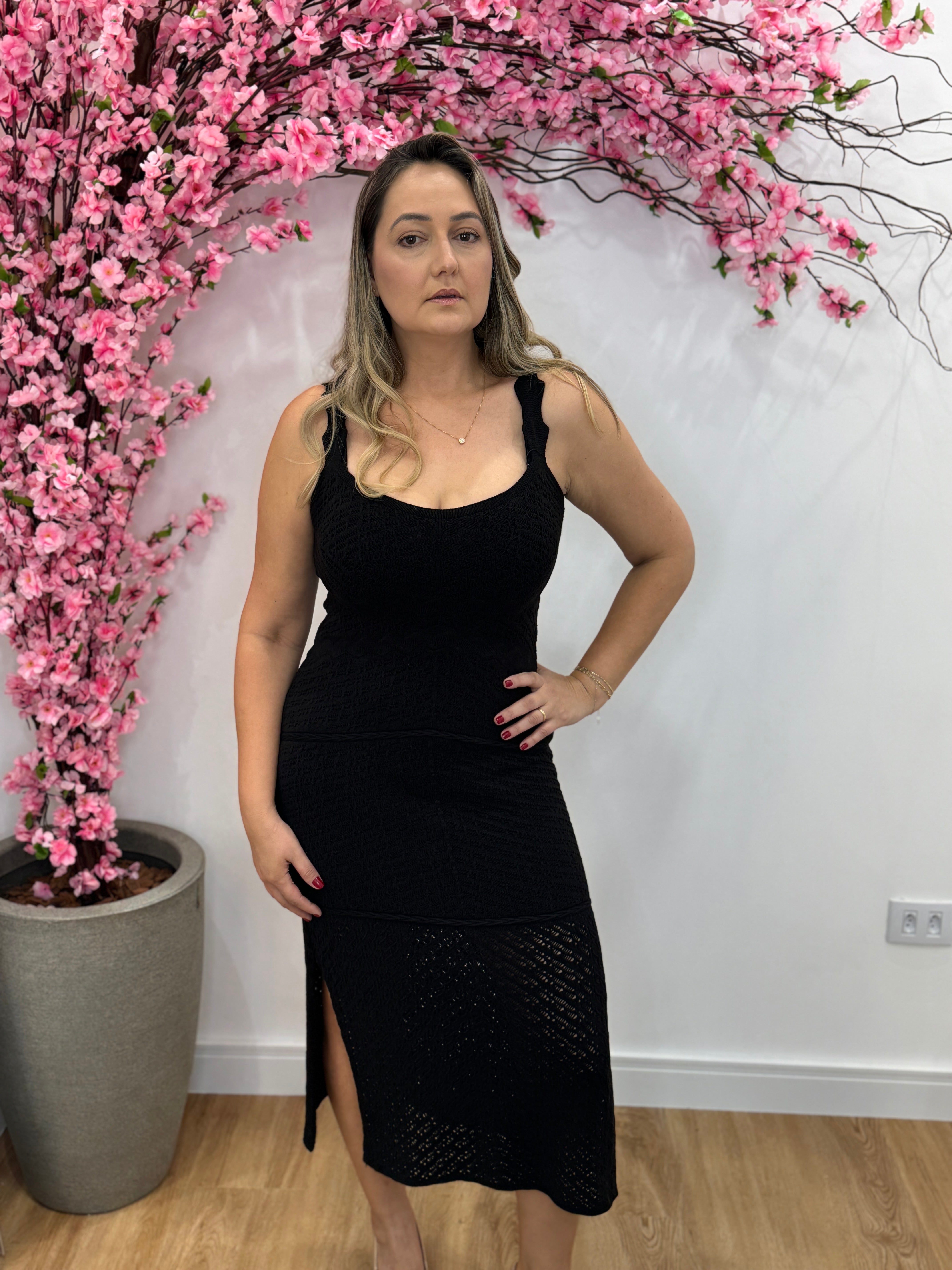 Vestido Mara Tricot - Preto