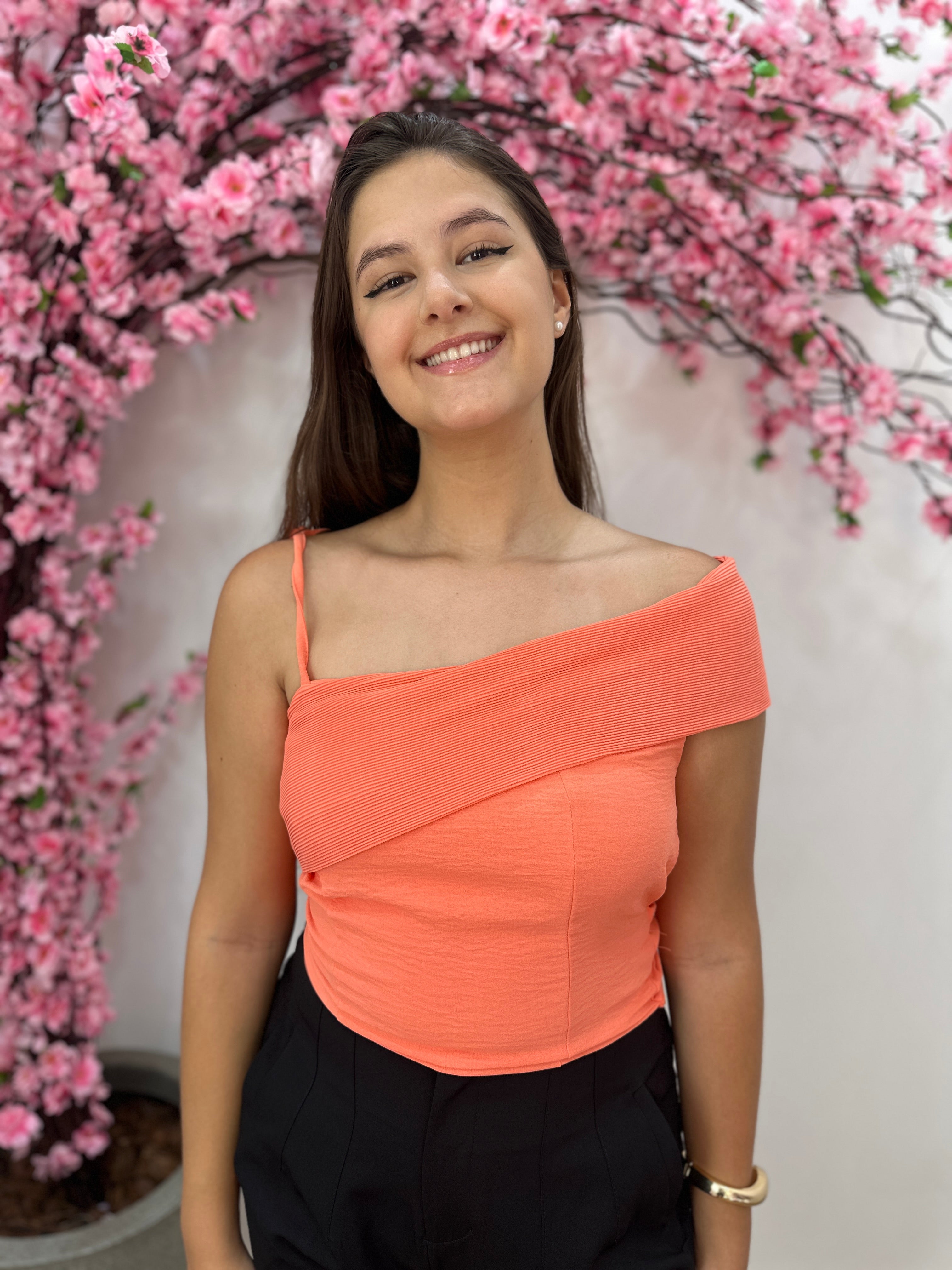 Cropped Luiza - Coral
